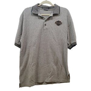 Harley-Davidson Mens XL Gray Polo Shirt Glendale CA (S017)